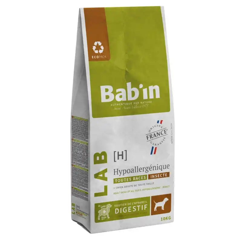 Commander Vite CROQUETTES LAB ADULTE HYPOALLERGÉNIQUE 10KG – BAB‘IN