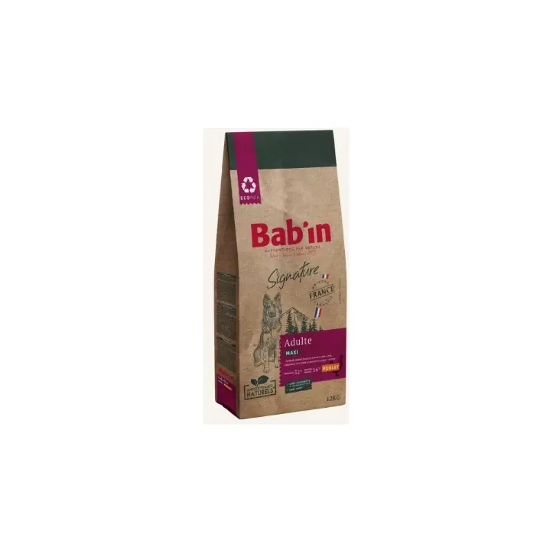 CROQUETTES SIGNATURE MAXI ADULTE 12KG – BAB‘IN Offre Spéciale