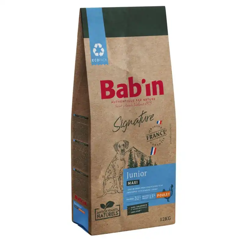 CROQUETTES SIGNATURE MAXI JUNIOR 12KG – BAB‘IN Meilleur Prix