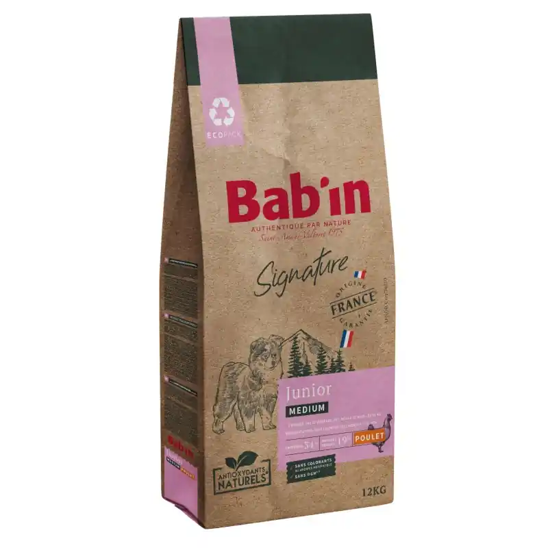 CROQUETTES SIGNATURE MEDIUM JUNIOR 12KG – BAB‘IN Offre Spéciale