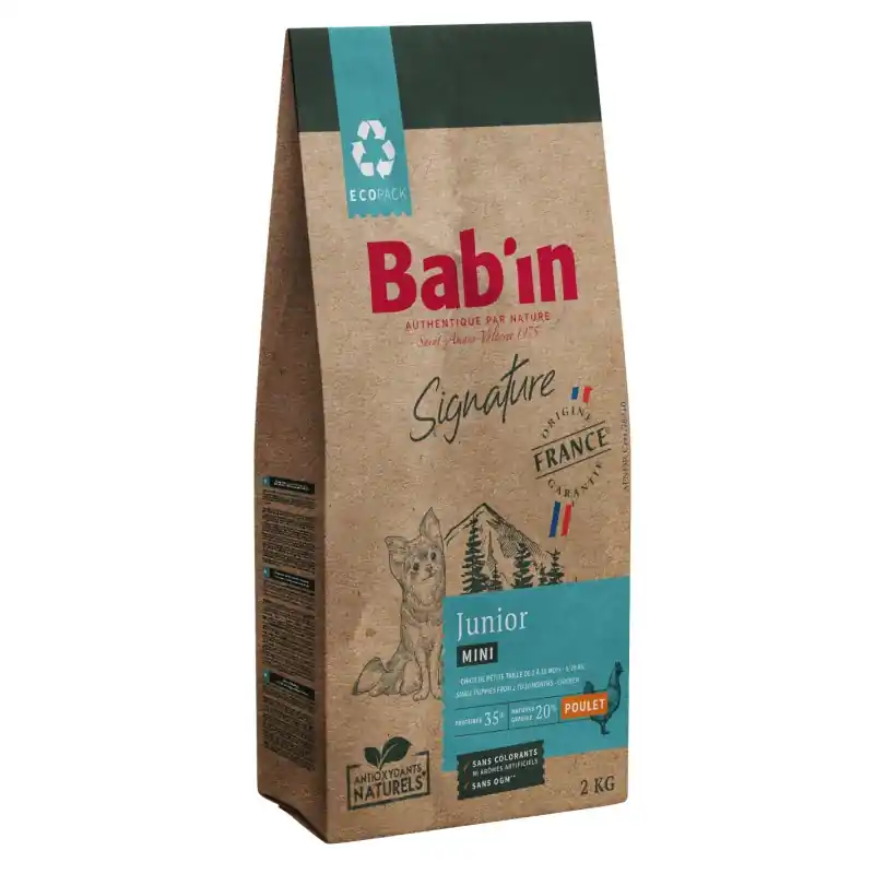 Authentique CROQUETTES SIGNATURE MINI JUNIOR 2KG – BAB‘IN