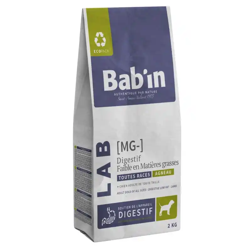 Certifié CROQUETTES LAB ADULTE AGNEAU MG TOUTES TAILLES 2KG - BAB‘IN