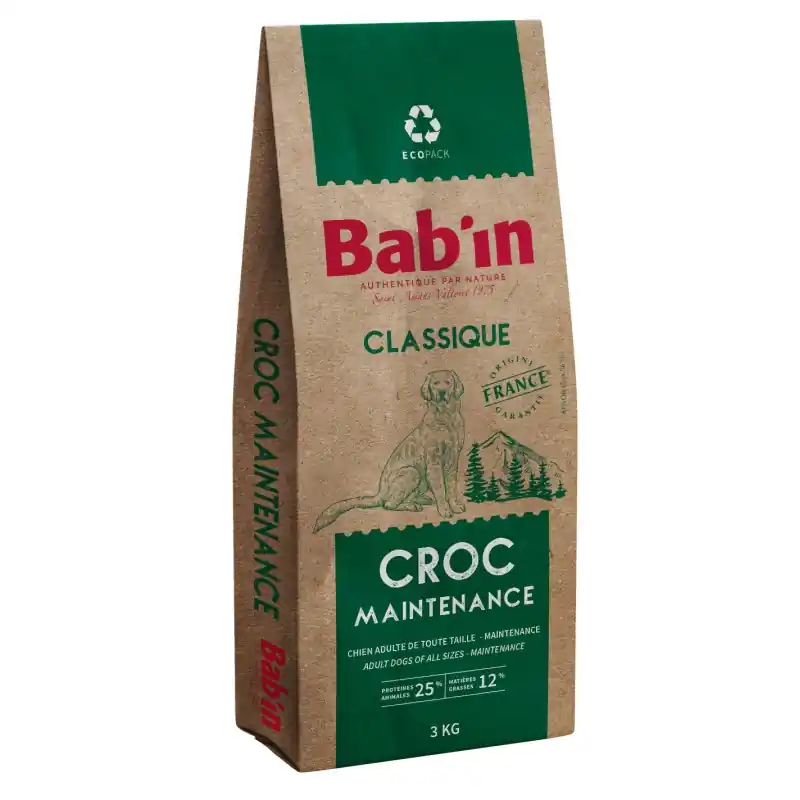 CROQUETTES CLASSIQUE MAINTENANCE 3KG – BAB‘IN Dernière Chance