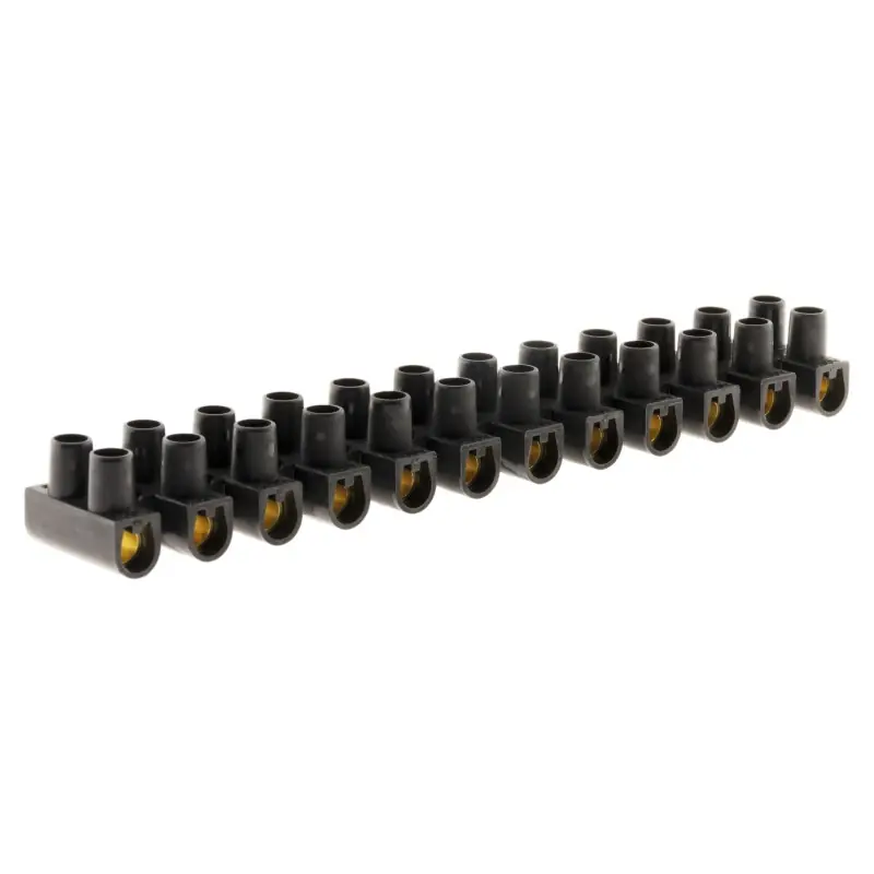 Achetez Aujourd&rsquo;hui BARRETTES 25MM² NOIR 12 PLOTS