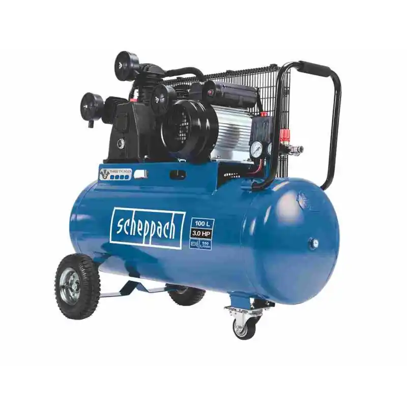 COMPRESSEUR TRI-CYLINDRES 3CV 10 BARS 100L – SCHEPPACH Populaire
