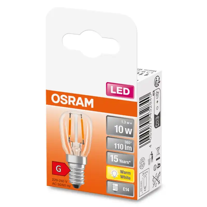 Ampoule LED Fil E14 Mini tube Claire 2.20 W 12 W Blanc chaud 2700 K – OSRAM Solde