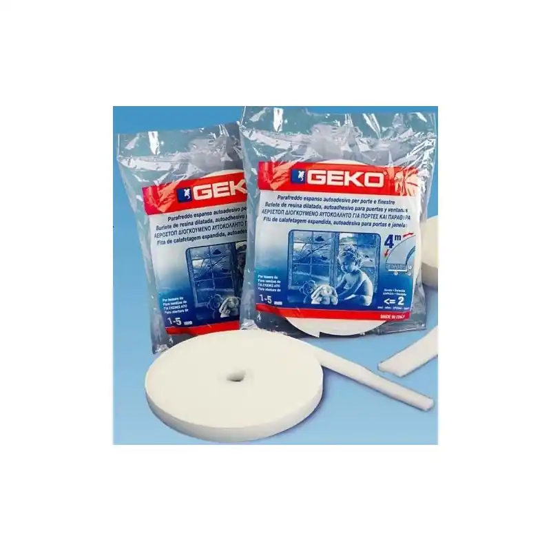 JOINT BLANC MOUSSE ADHÉSIVE 15MMx10M – GEKO Solde