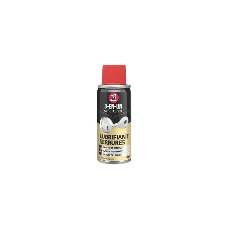 LUBRIFIANT SERRURES 100ML – 3 EN UN Super Prix