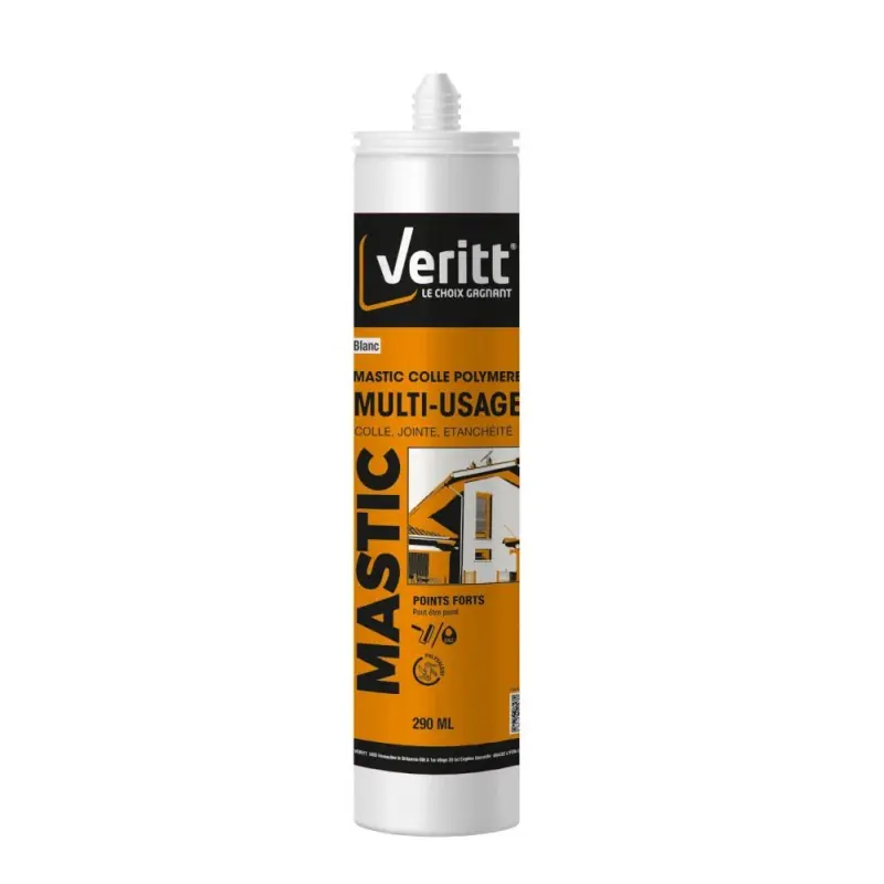 MASTIC COLLE HYBRIDE 290ML BLANC – VERITT Offre Spéciale