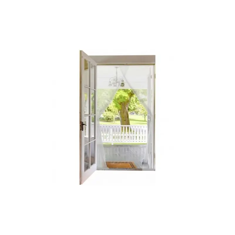 RIDEAU DE PORTE MOUSTIQUAIRE 2 TOILES 75X220CM Populaire