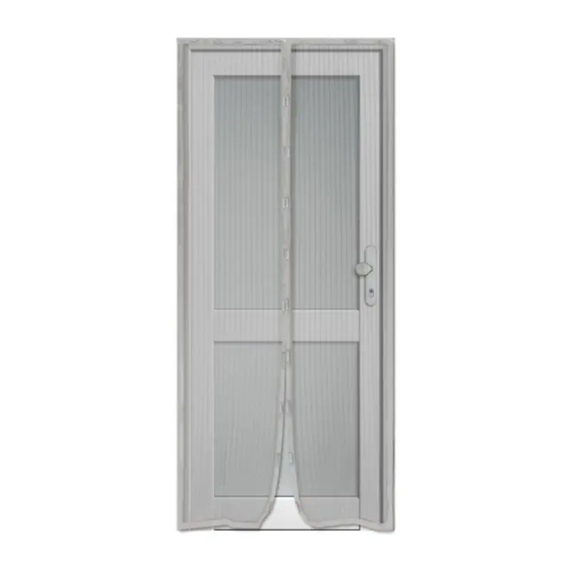 RIDEAU DE PORTE MOUSTIQUAIRE AIMANTÉE 100X220CM GRIS Offre Du Jour