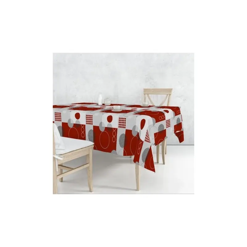TOILE CIRÉE ENDUIT ZOE ROUGE – VENDU AU ML Meilleur Prix