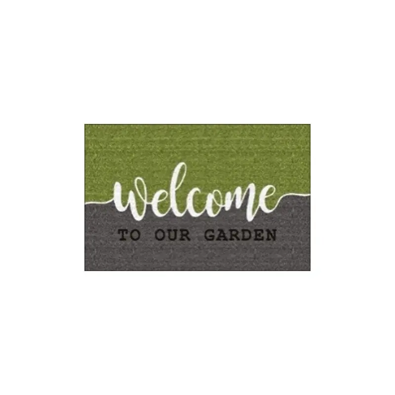 Remise TAPIS COCO WELCOME GRIS/VERT – INTEX