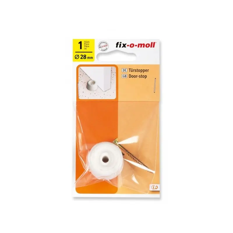 ARRÊT DE PORTE BLANC Ø28MM Haute Qualité