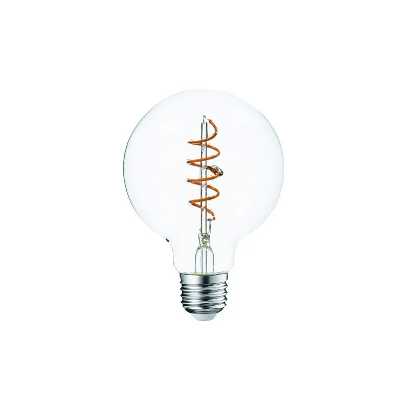 Dernier Modèle Ampoule LED Filament E27 Globe Claire 4 W 25 W Blanc très chaud 2200 K – MALLTIS