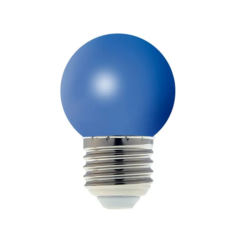Boite de 10 ampoules guirlandes LED SMD E27 Mini Sphérique Bleue 1 W – ELUZIA Produit De Marque