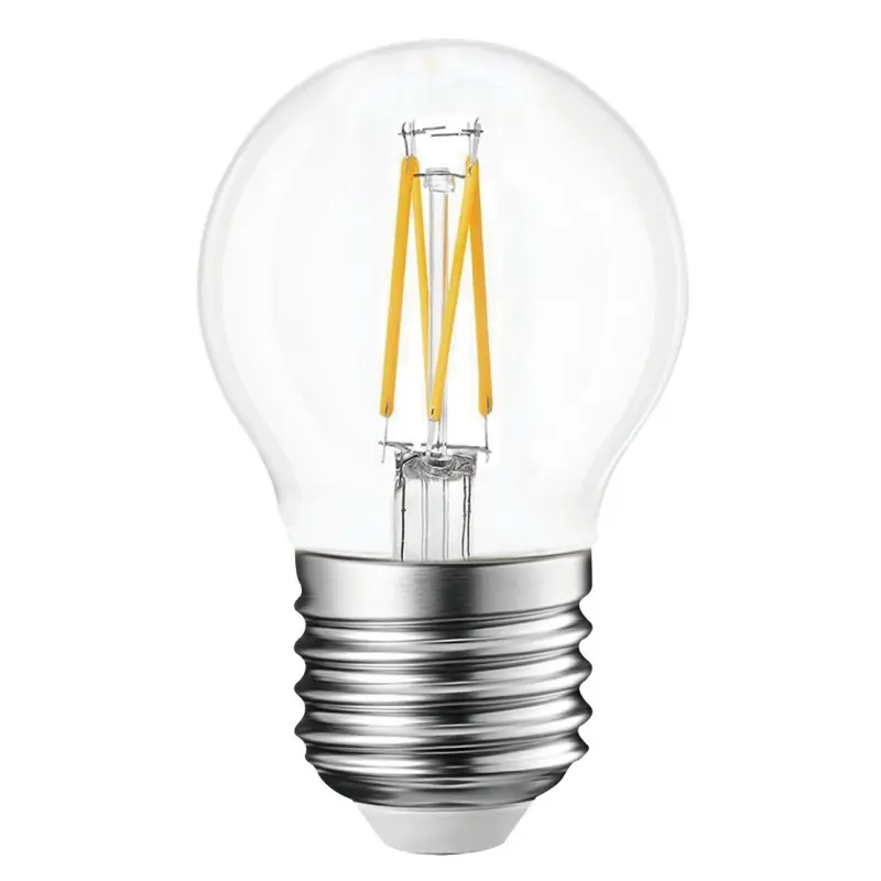 Satisfait Ou Remboursé Ampoule LED Filament E27 Mini Sphérique Claire 5 W 35 W Blanc neutre 4000 K – MALLTIS