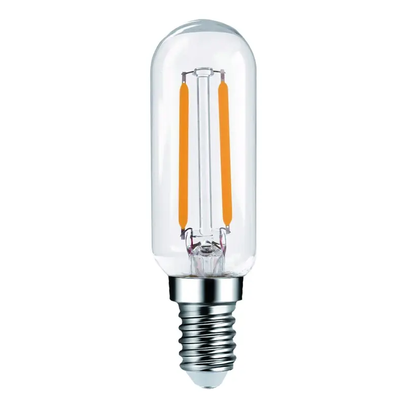 Ampoule LED Filament E14 Mini tube Claire 2 W Blanc chaud 2700 K – ELUZIA Certifié