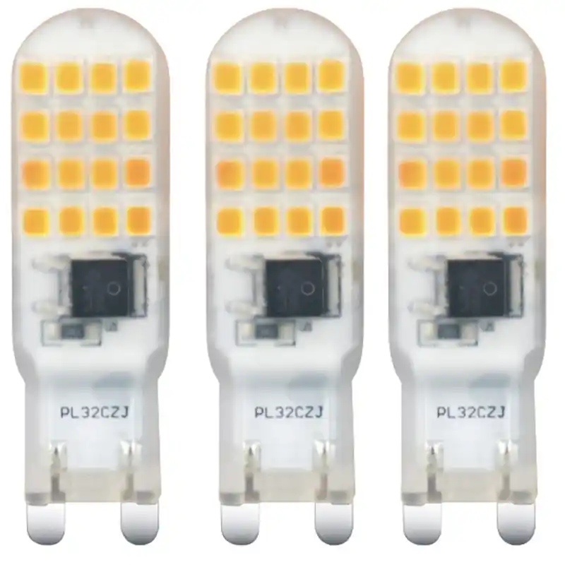 Nouvel Arrivage Boite de 3 ampoules LED SMD G9 Capsule – 4 W 40 W Blanc chaud 3000 K – EXOLIGHT