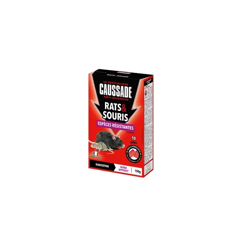 Prix Promo RATICIDE SOURICIDE FLUOPAT 150G – CAUSSADE