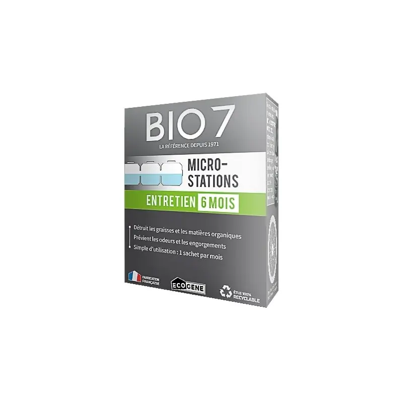 BIO7 ENTRETIEN 6 MOIS MICRO-STATIONS 480G – ECOGENE Promotion