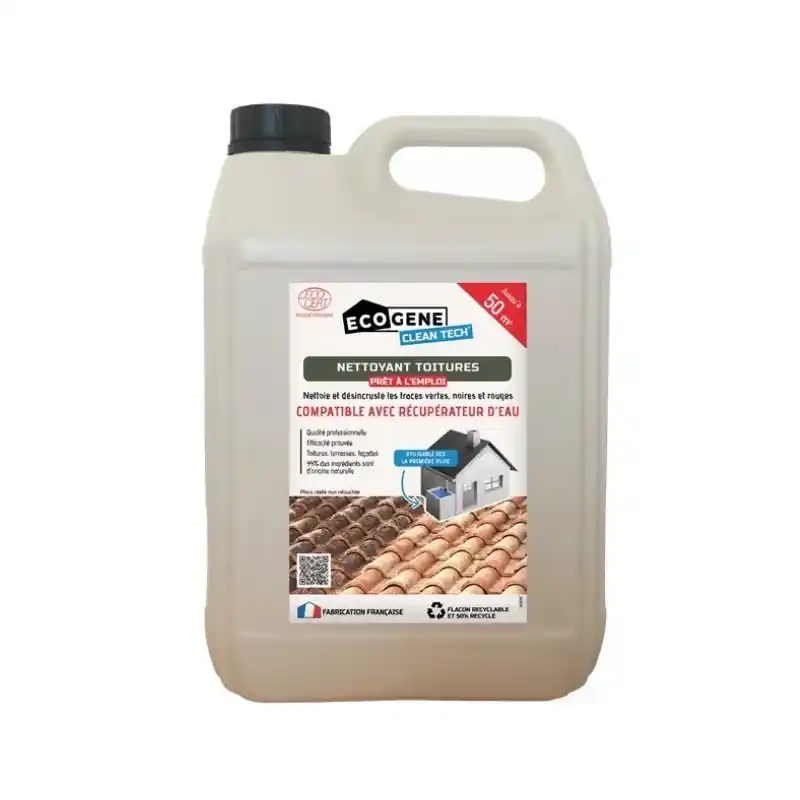 Livraison Express NETTOYANT TOITURES CLEANTECH 5L – ECOGENE