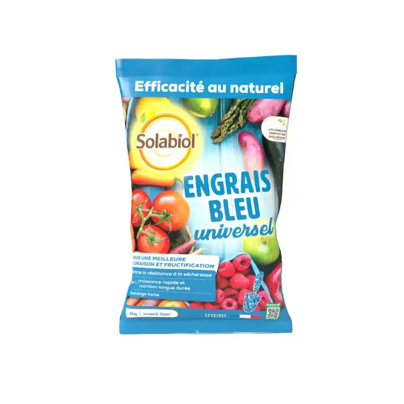 ENGRAIS BLEU UNIVERSEL UAB 4KG – SOLABIOL Promotion Saisonnière