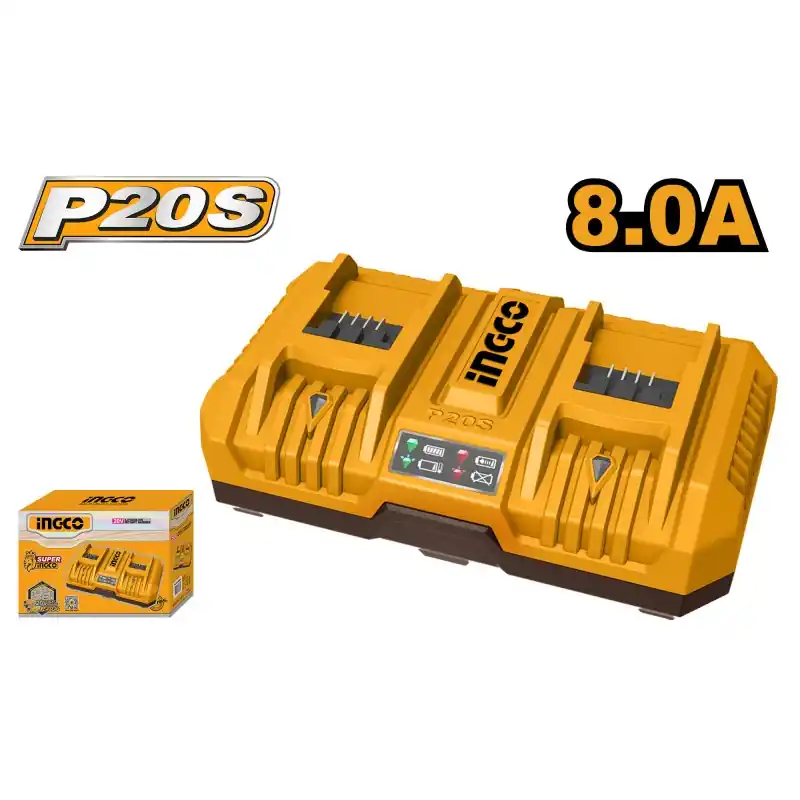 CHARGEUR RAPIDE DOUBLE PORT 20V 8A – INGCO Meilleur Choix