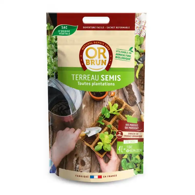 TERREAU SEMIS OR BRUN 4L Acheter En Ligne