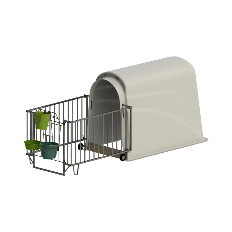Petit Prix LOT DE 4 NICHES À VEAU MASTER PLUS COURETTE ET ACCESSOIRES – KERBL