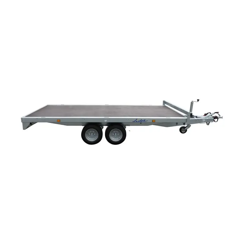 REMORQUE PLATEAU ROUES DESSOUS 3.50 M 2 ESSIEUX – LIDER Vente Flash