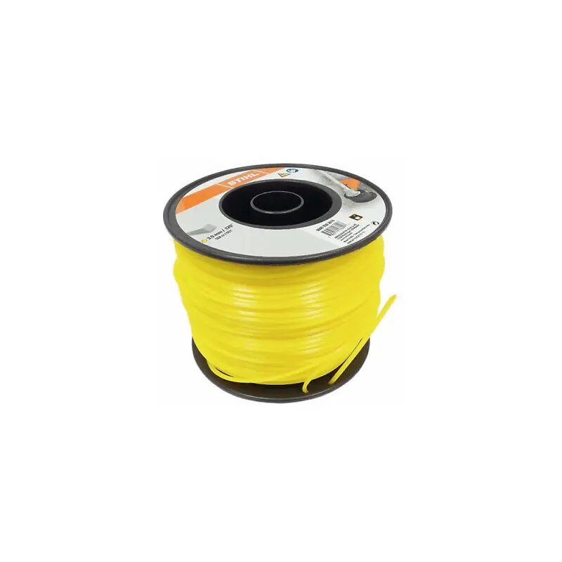 FIL NYLON CARRÉ JAUNE Ø3 MM – ROULEAU 271 M – STIHL Dernière Chance
