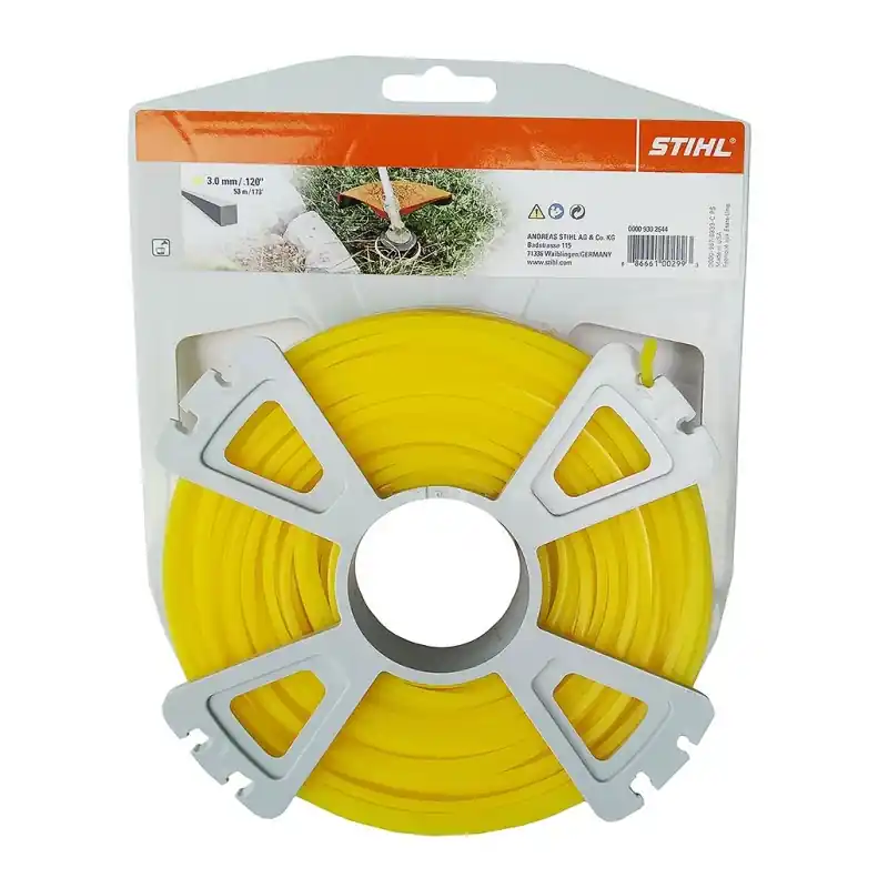 FIL NYLON CARRÉ Ø3MM x 53M JAUNE – STIHL Jusqu&rsquo;à Épuisement Des Stocks