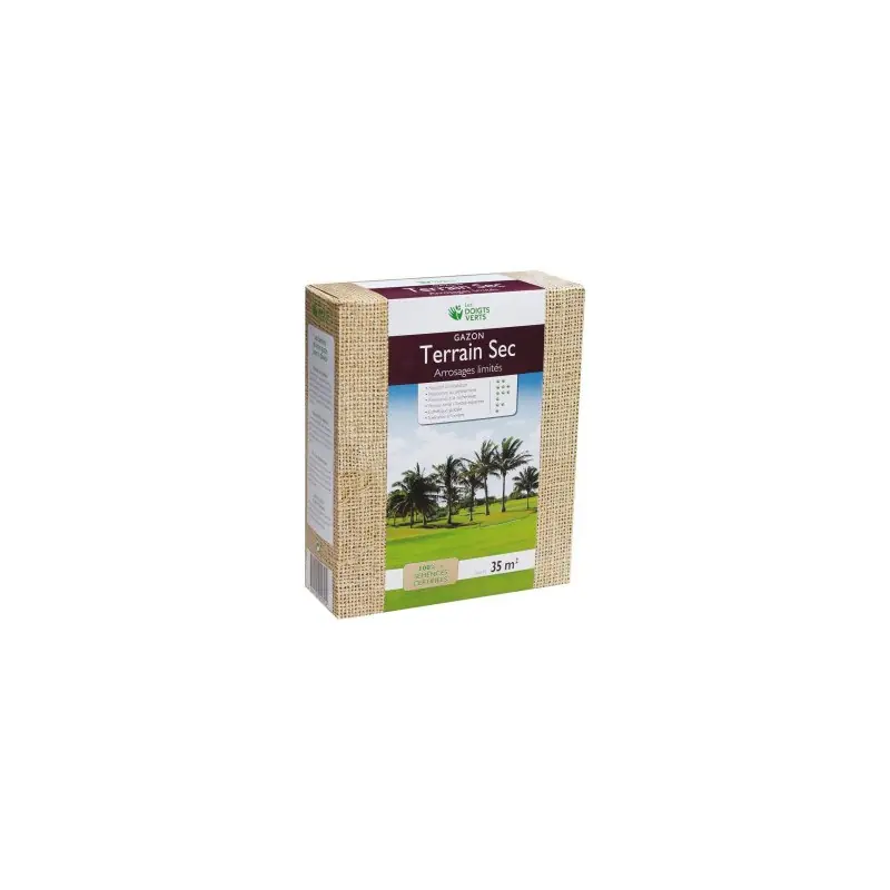 Prix Réduit GAZON TERRAIN SEC 1 KG – LES DOIGTS VERTS