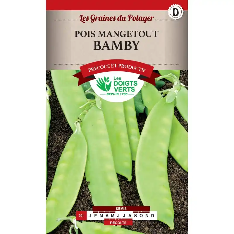Quantité Limitée POIS MANGETOUT BAMBY CATD – LES DOIGTS VERTS