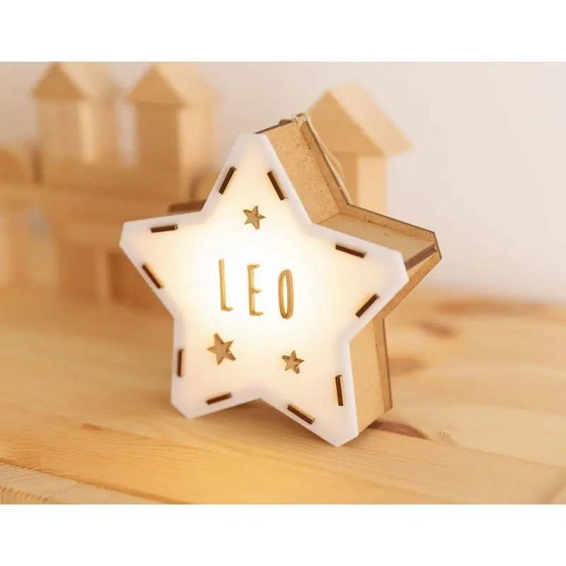 ÉTOILE LUMINEUSE À PERSONNALISER Livraison Express