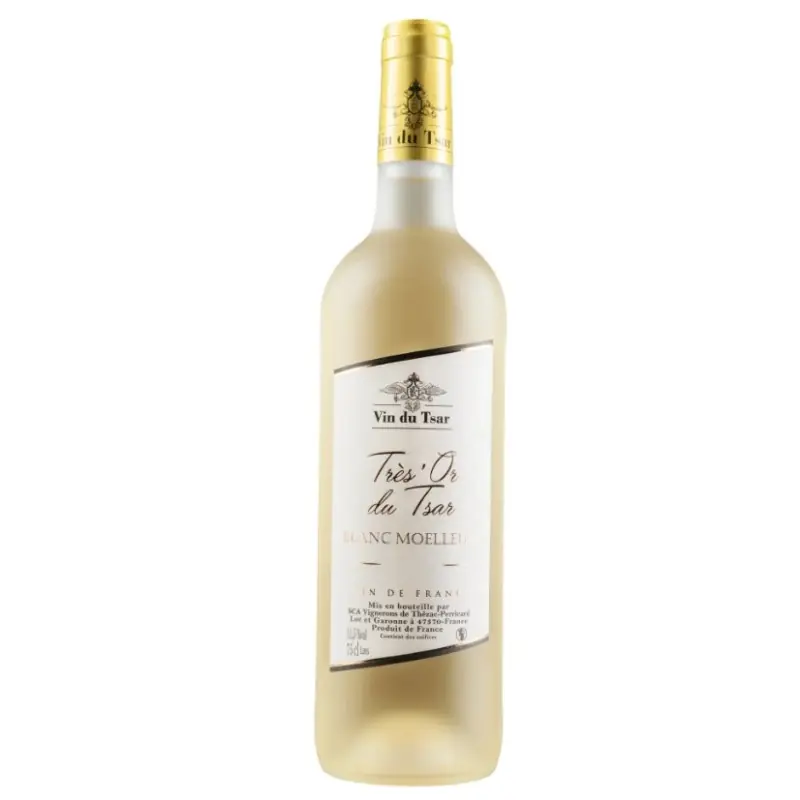 VIN BLANC TRÈS‘OR DU TSAR MOELLEUX 75CL Commander Vite