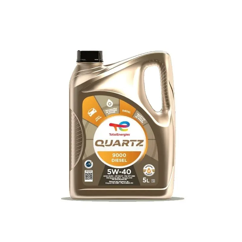 Prix Cassé HUILE QUARTZ 9000 5W40 DIESEL 5L – TOTAL