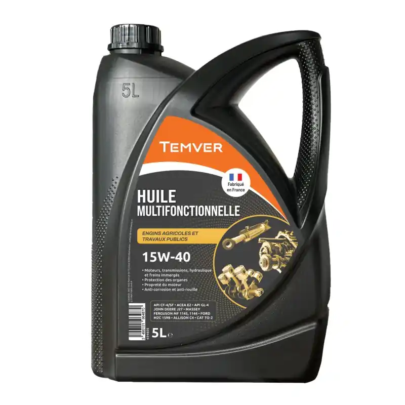 HUILE MULTIFONCTION 15W40 5L – TEMVER Dernière Chance