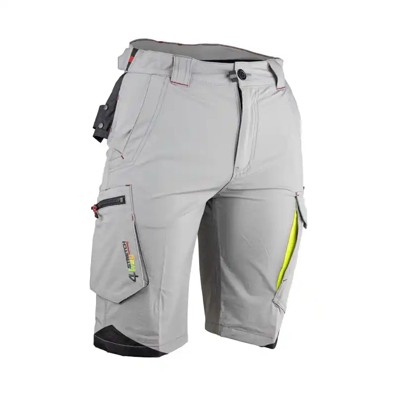 BERMUDA STRETCH GRIS CLAIR – LMA Acheter Direct