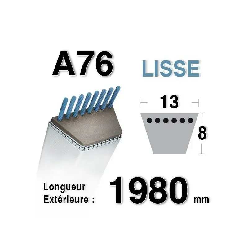 Must-Have Courroie A76 ALKO T15-102 HDS