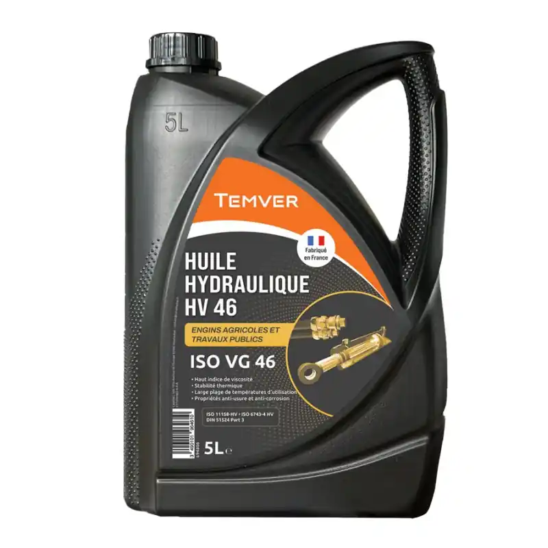 Promotion HUILE HYDRAULIQUE HV 46 5L – TEMVER