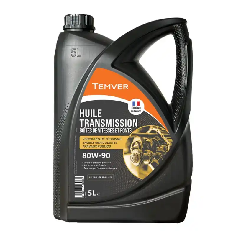 HUILE TRANSMISSION 80W90 5L – TEMVER Solde