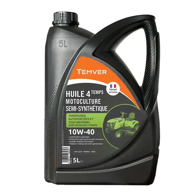 HUILE 4T MOTOCULTURE 10W40 5L – TEMVER Top Vente
