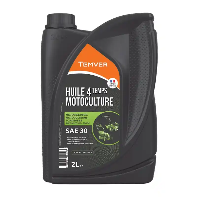 HUILE 4T MOTOCULTURE SAE 30 2L – TEMVER Promotion Saisonnière
