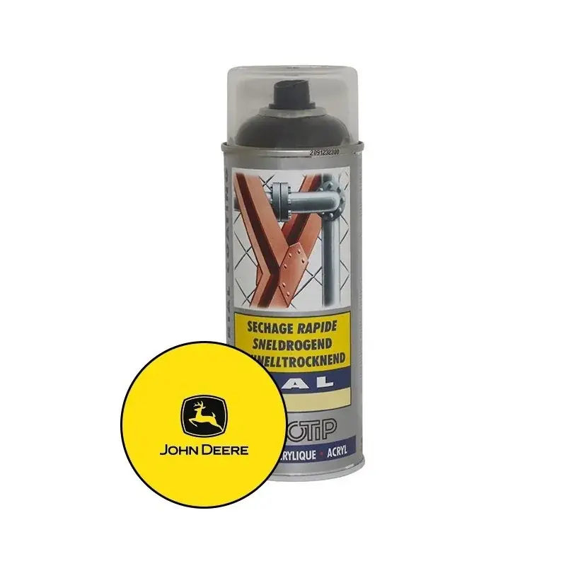 Must-Have Peinture spéciale motoculture couleur JAUNE JOHN DEERE – Aérosol 400ml