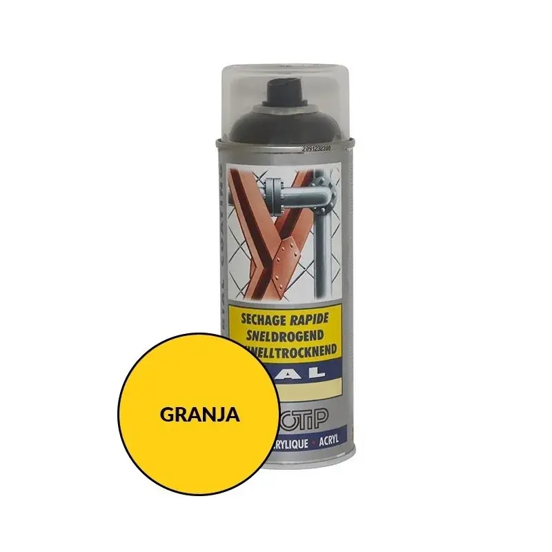 Peinture spéciale motoculture couleur JAUNE GRANJA – Aérosol 400ml Bon Marché