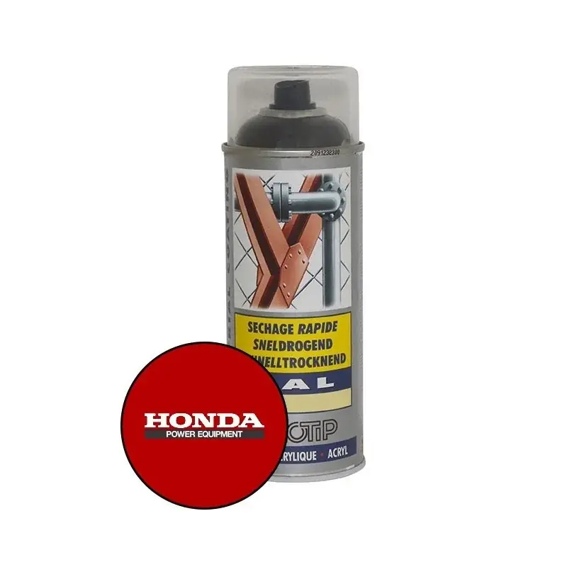 Achat Immédiat Peinture spéciale motoculture couleur ROUGE HONDA – Aérosol 400ml