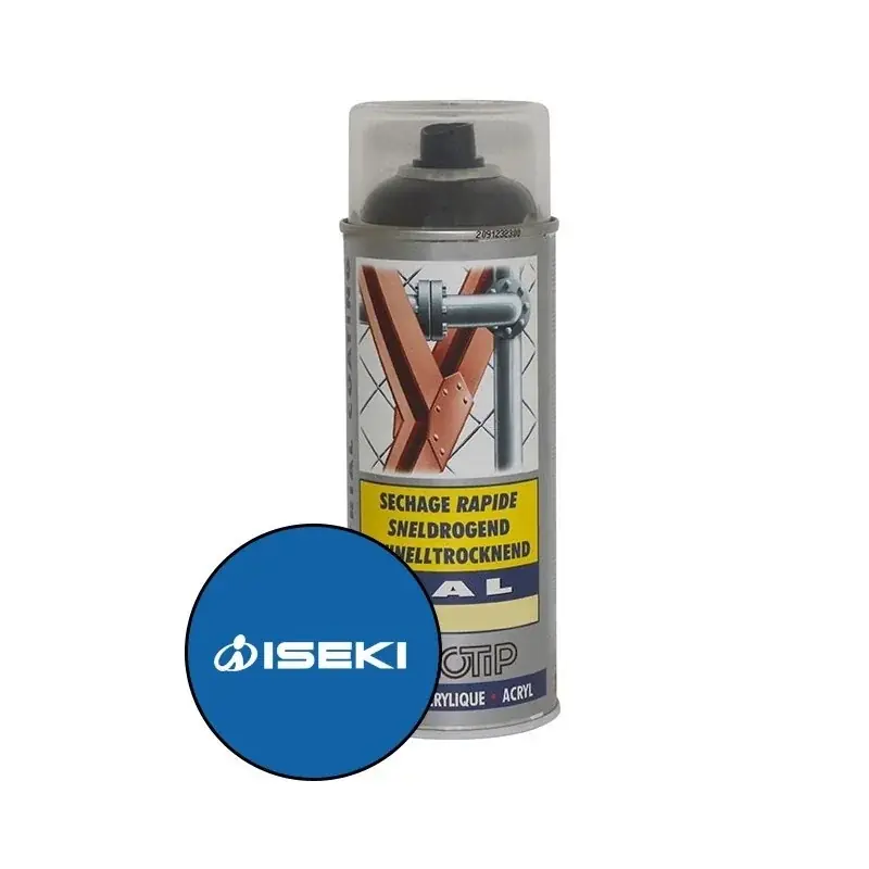 Peinture spéciale motoculture couleur BLEU ISEKI – Aérosol 400ml Retour Gratuit