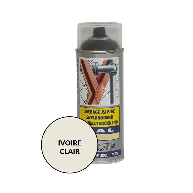 Jusqu'à Épuisement Des Stocks Peinture spéciale motoculture couleur IVOIRE CLAIR - Aérosol 400ml